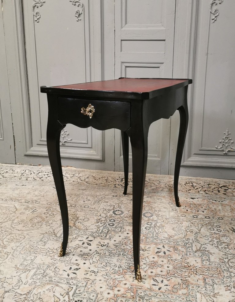 Black Louis XV Period Writing Table-photo-2