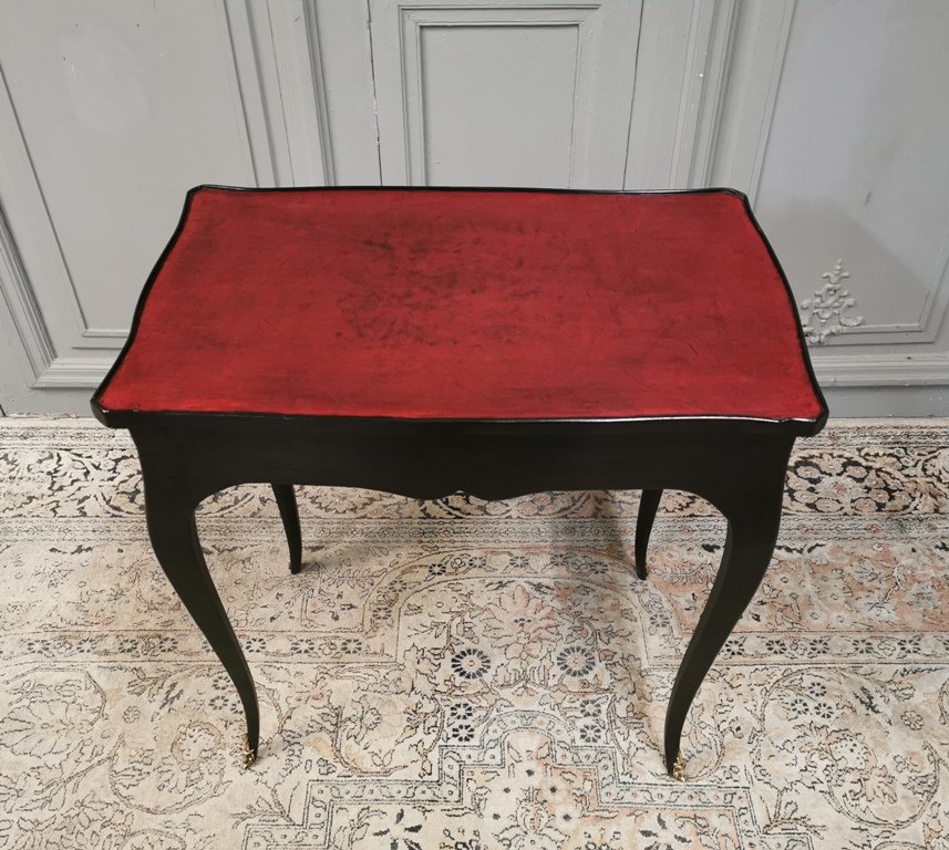 Black Louis XV Period Writing Table-photo-3