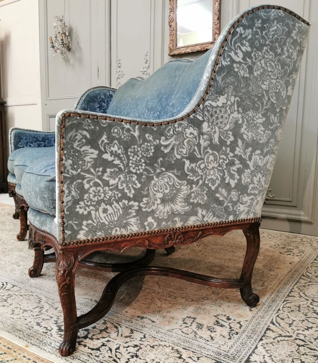 Regency Period Sofa In Stained Beech. Early 18th Century-photo-4