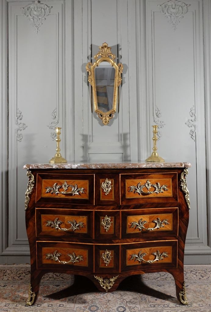 Commode En Marqueterie Estampillée J.G Schlichtig