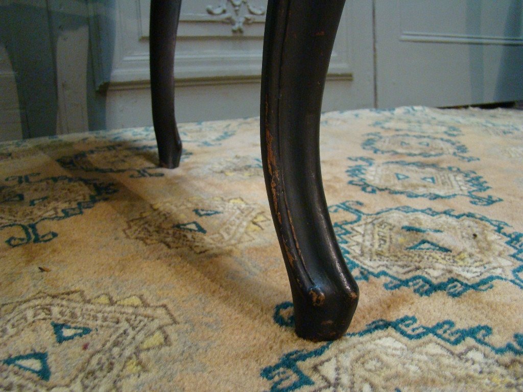 Paire De Chaises d'époque Louis XV Dossiers à La Reine.-photo-8