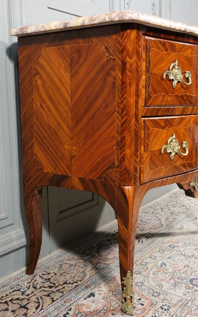 Commode Louis XV Estampillée P. Migeon et J.Tuart-photo-2