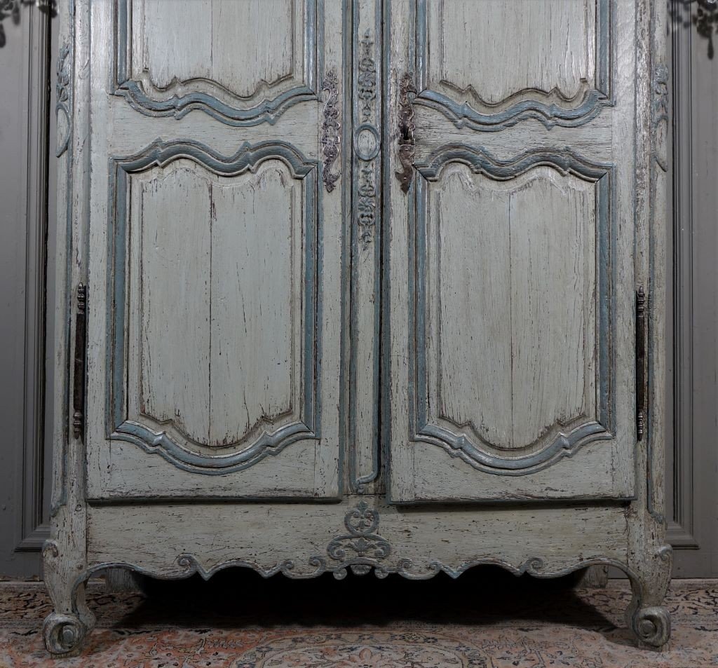 Small Painted Wardrobe, Regency Period-photo-3