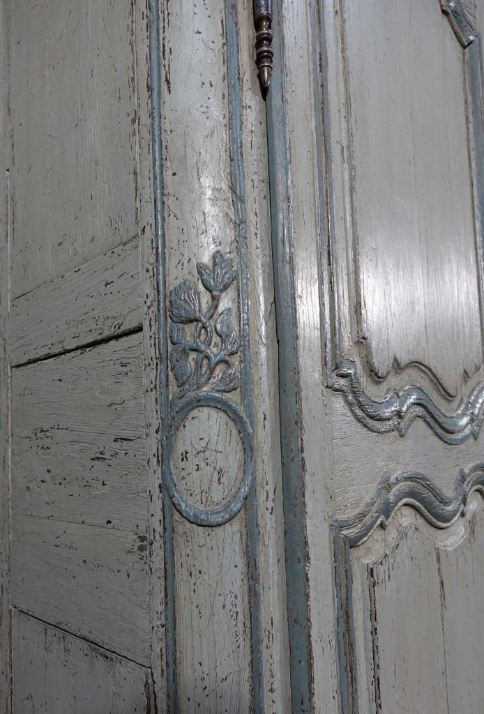 Small Painted Wardrobe, Regency Period-photo-7
