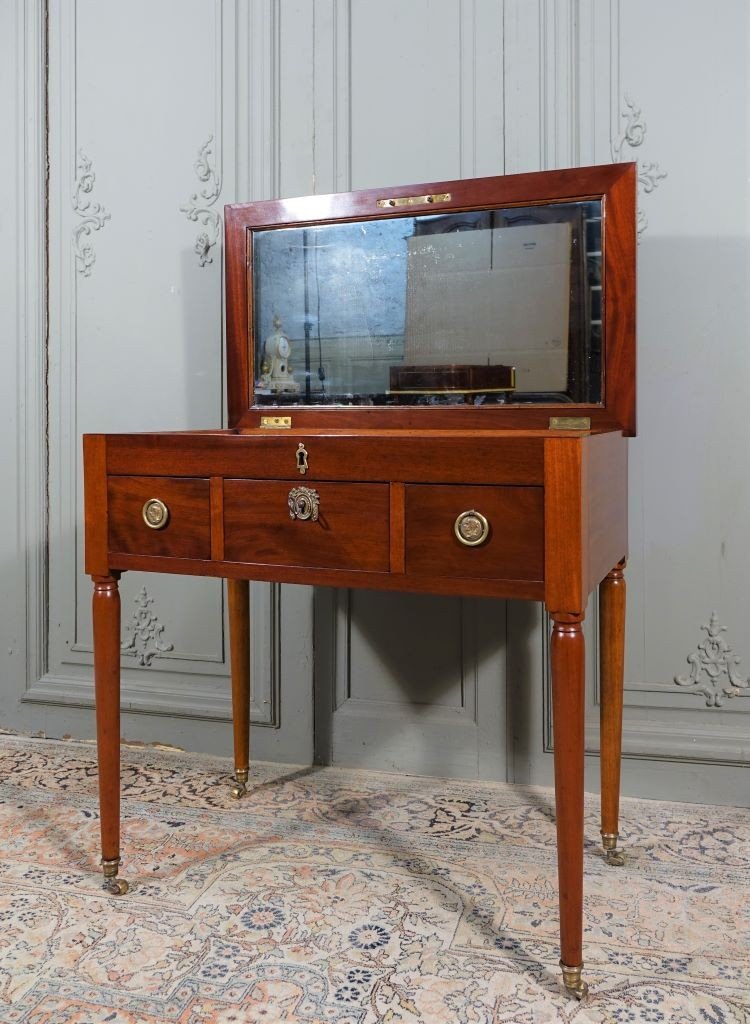 Louis XVI Period Dressing Table In Mahogany