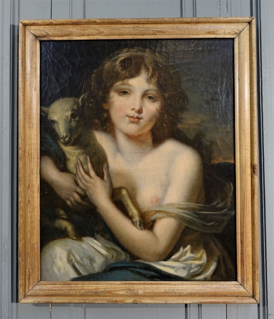 Oil On Canvas Early Nineteenth - Follower Of Jb Greuze