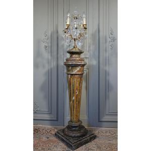 Faux Marble Painted Presentation Column