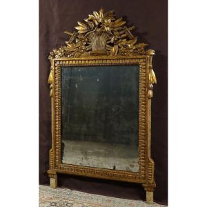 Miroir à Fronton De Style Louis XVI