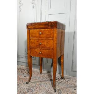 Chiffonniere Table In Burl Ash