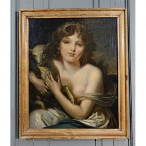 Oil On Canvas Early Nineteenth - Follower Of Jb Greuze
