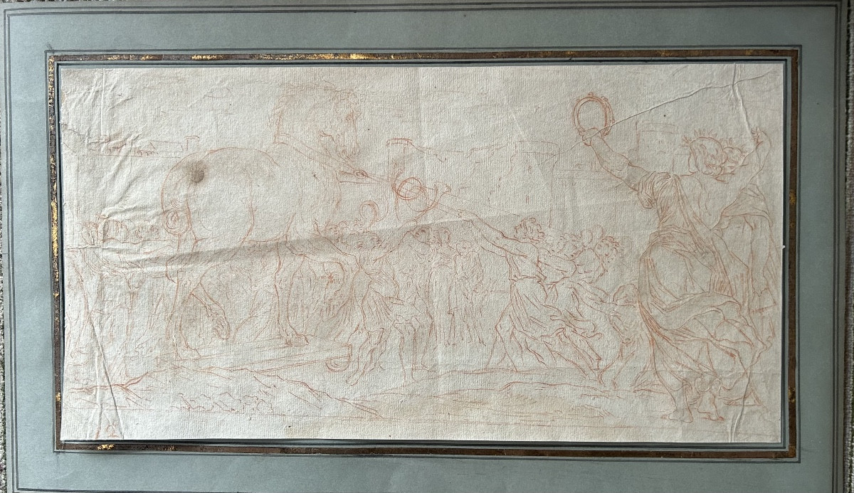 Entrée du cheval de Troie . XVIIème siècle 