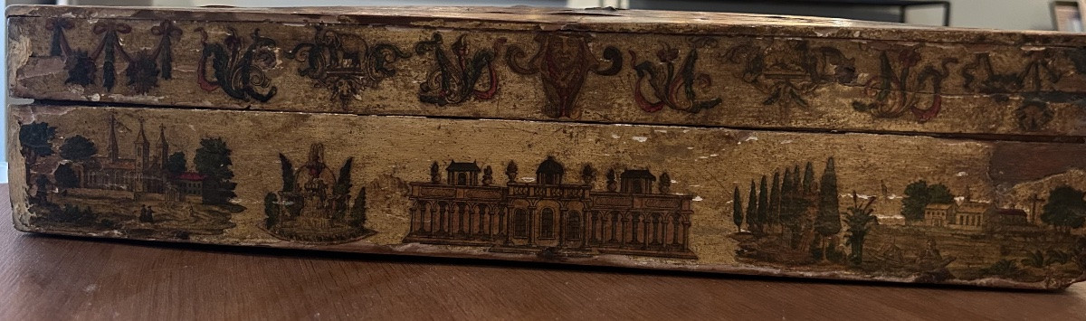 Large "arte Povera" Box With A Woodcock Motif. 18th Century -photo-7