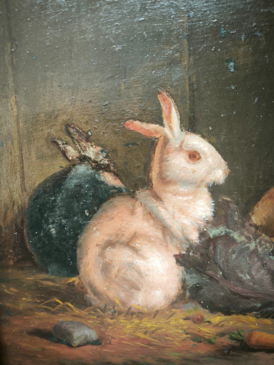 Hsp "3 Little Rabbits" 19th Century -photo-3
