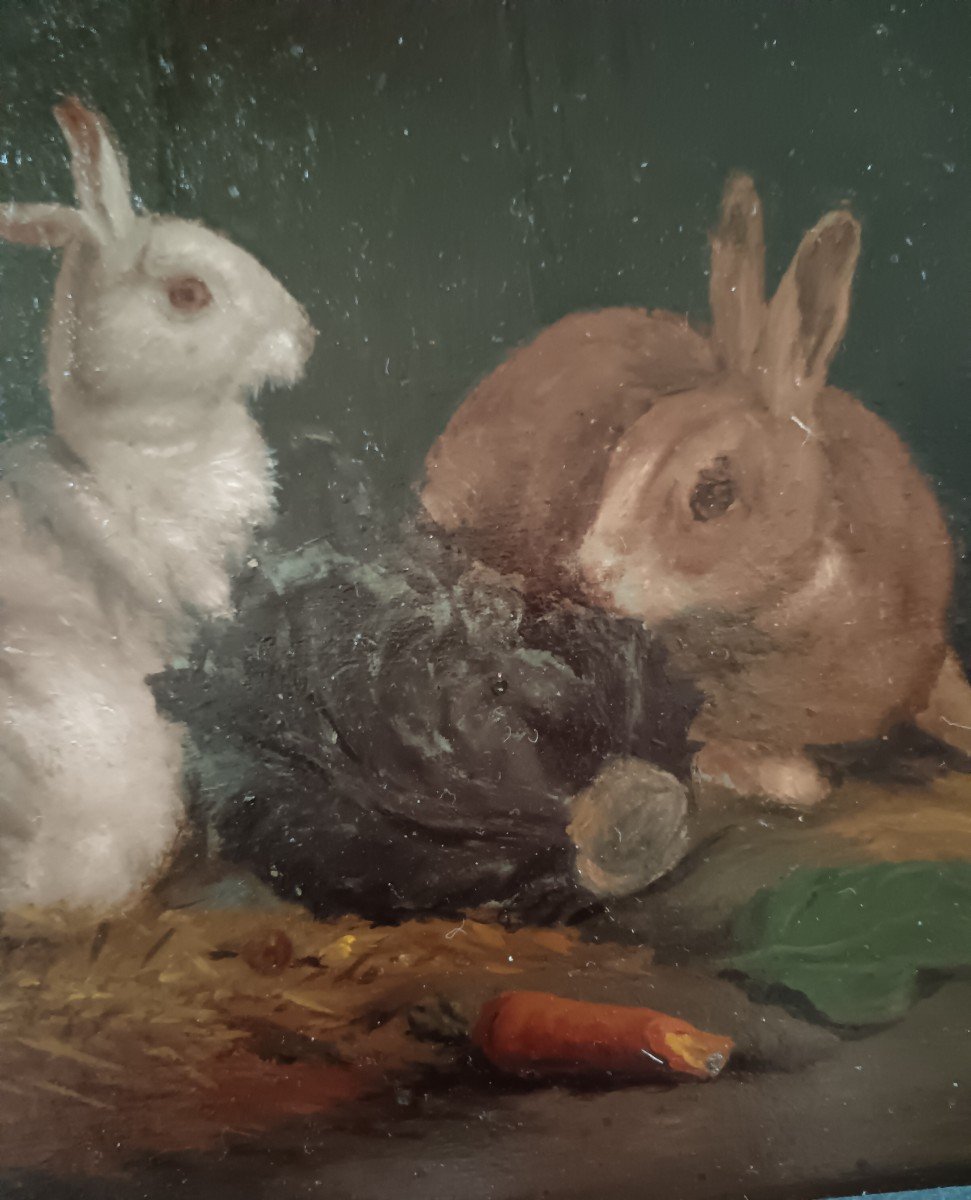 Hsp "3 Little Rabbits" 19th Century -photo-3