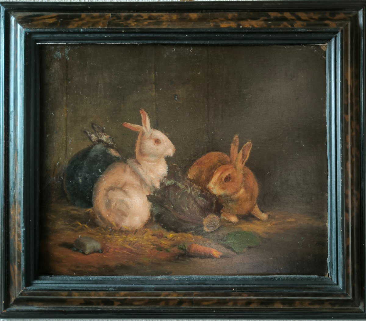 Hsp "3 Little Rabbits" 19th Century 