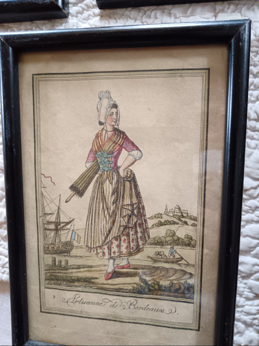 Series Of 8 Engravings By Jacques Grasset De Saint Sauveur 1757-1810 Auveurrur 1757-1810-photo-5