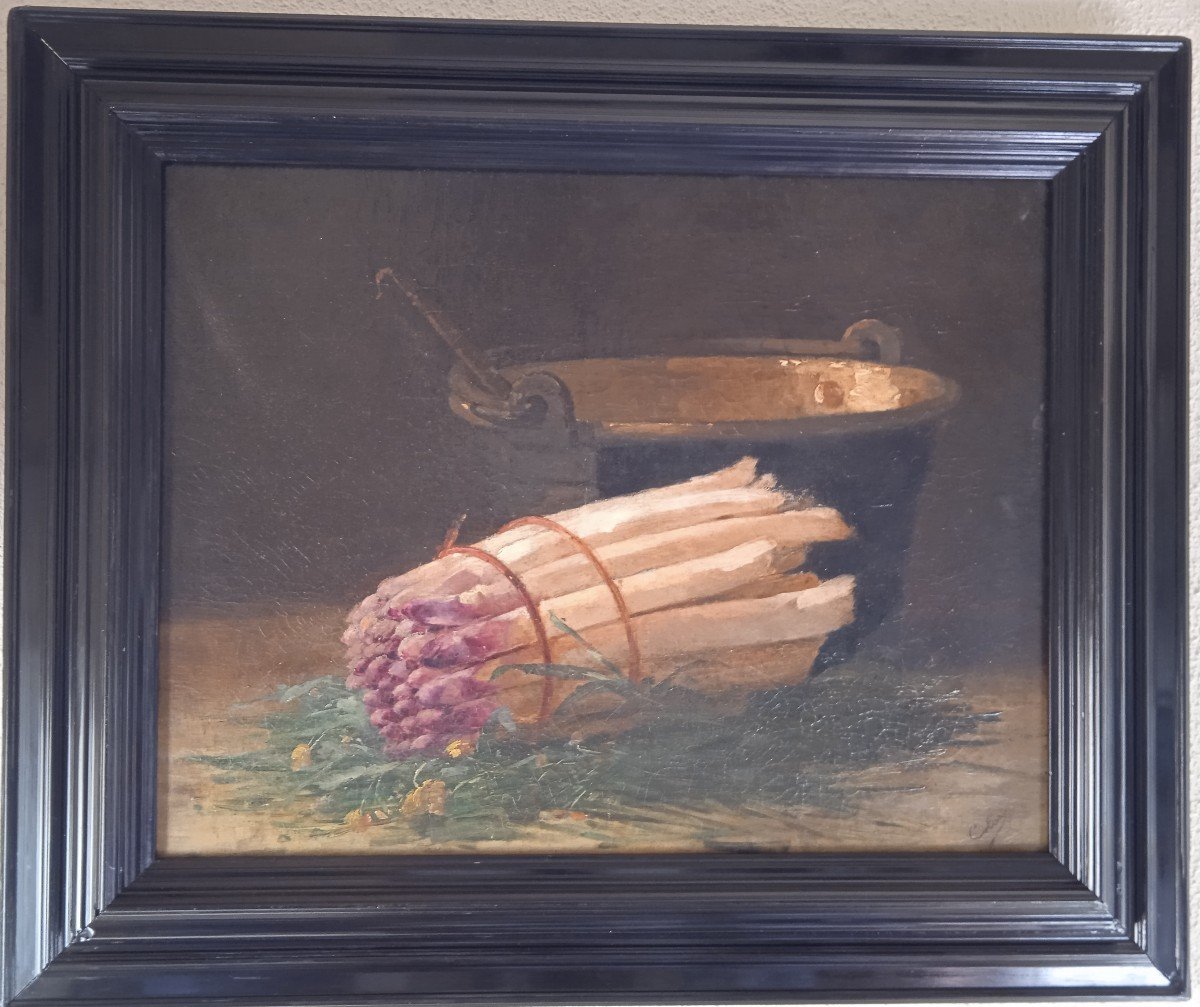 Nature Morte Aux Asperges  XIXème  Hommage à Edouard Manet