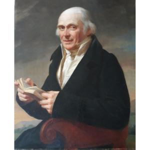 Portrait Of Man With Book 19th