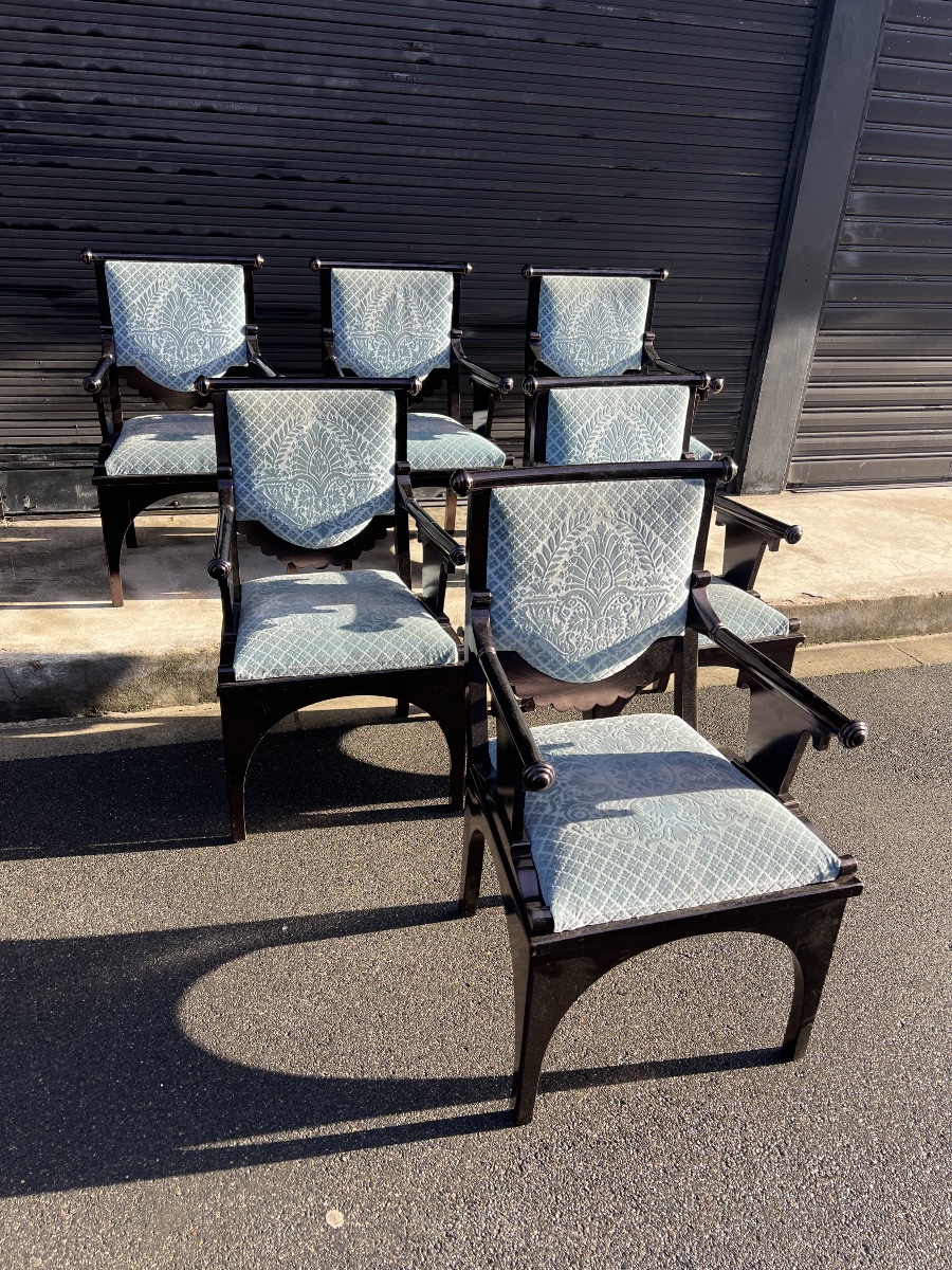 6 Jacques Garcia Armchairs 