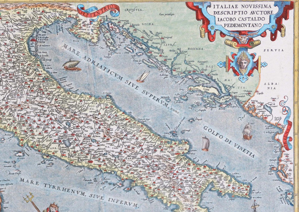 Carte Ancienne De L’italie-photo-2