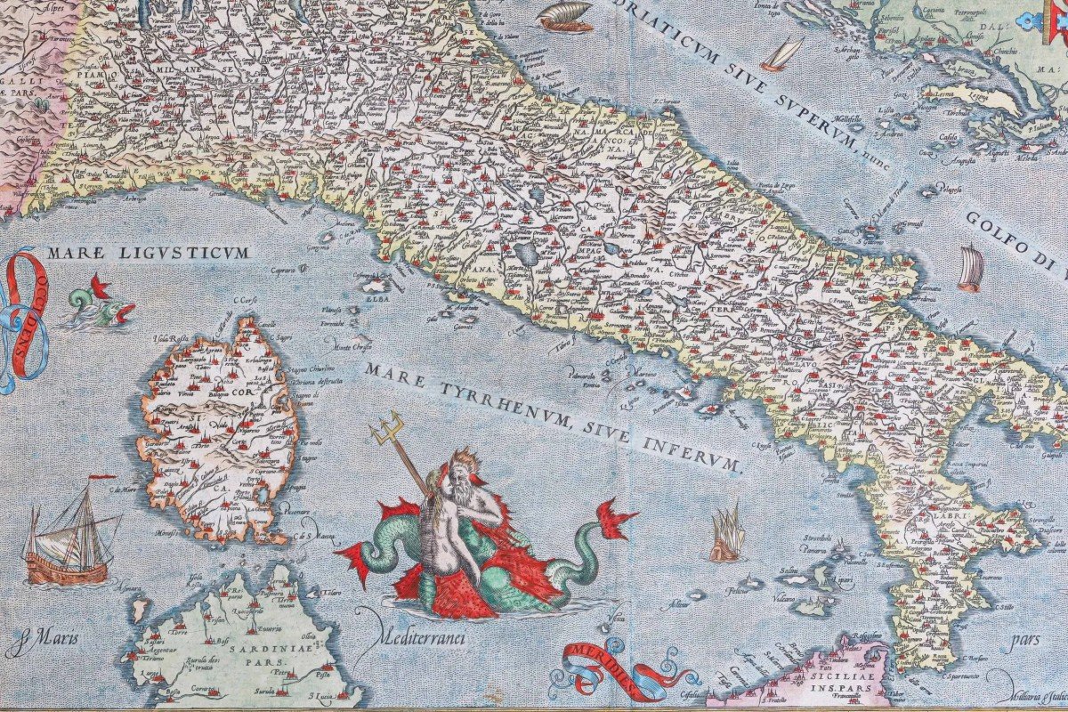 Carte Ancienne De L’italie-photo-3