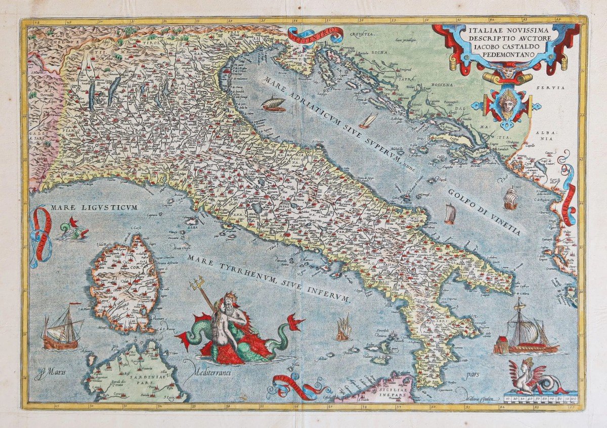 Carte Ancienne De L’italie