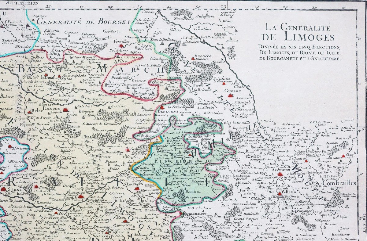 Old Map Limoges - Auvergne-photo-2