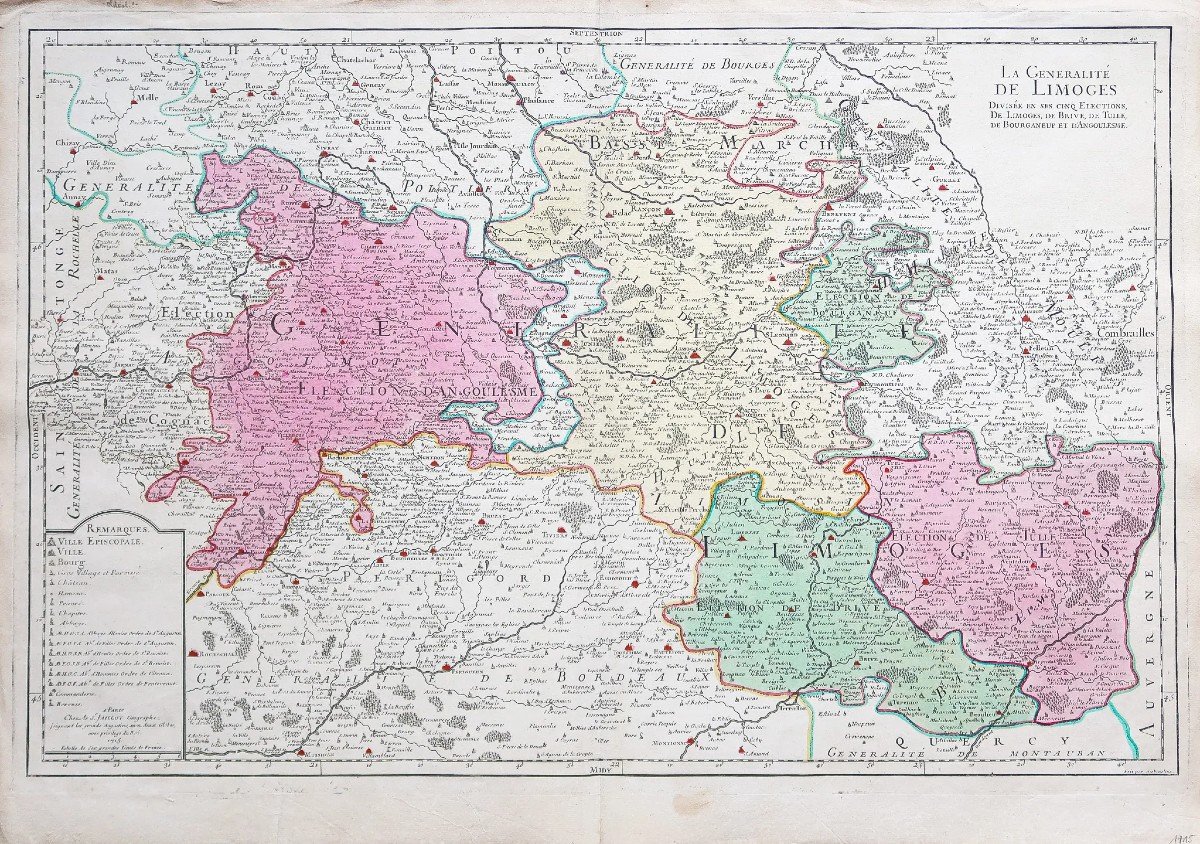 Old Map Limoges - Auvergne-photo-4