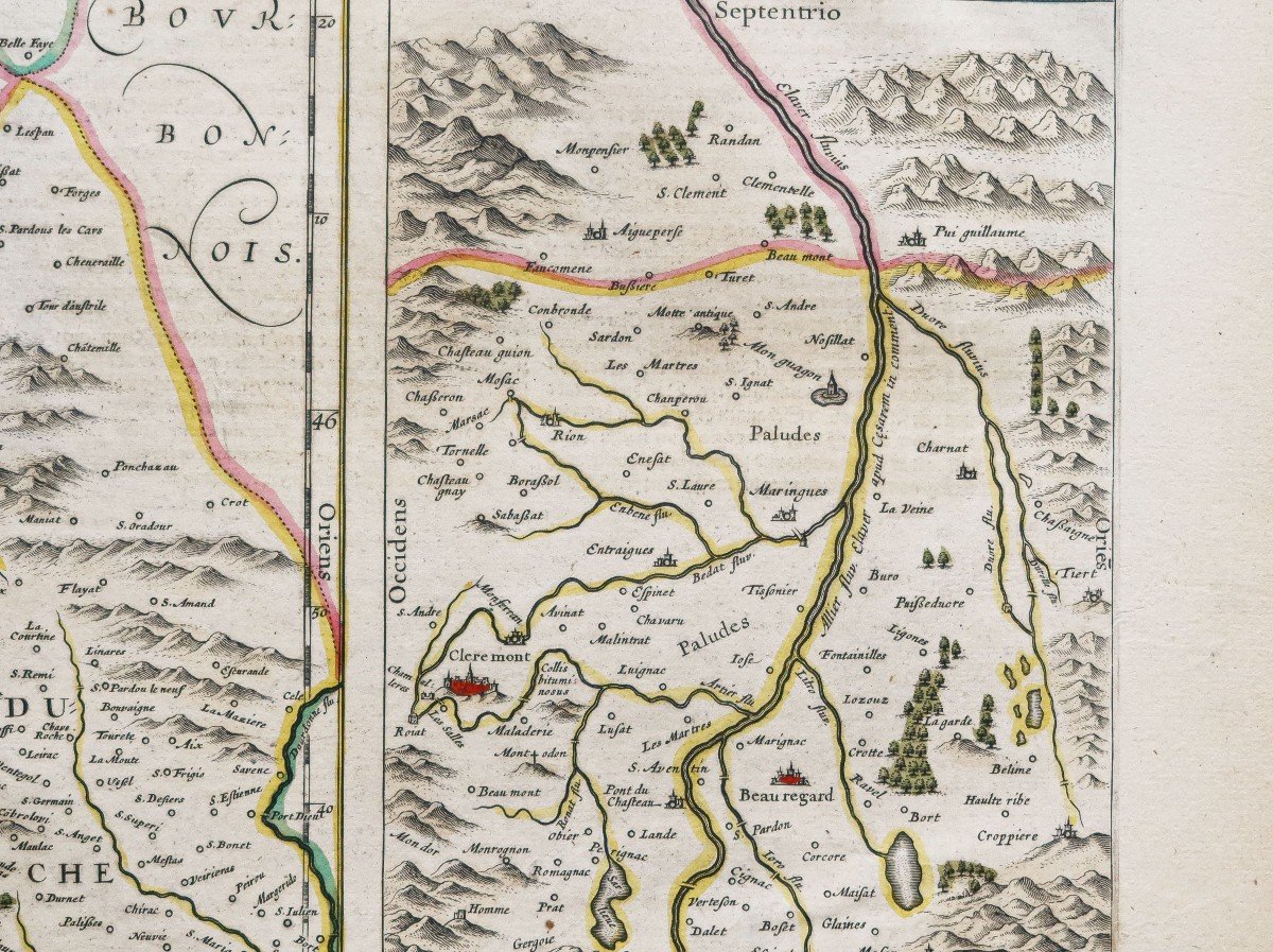 Carte Géographique Ancienne Du Limousin-photo-1