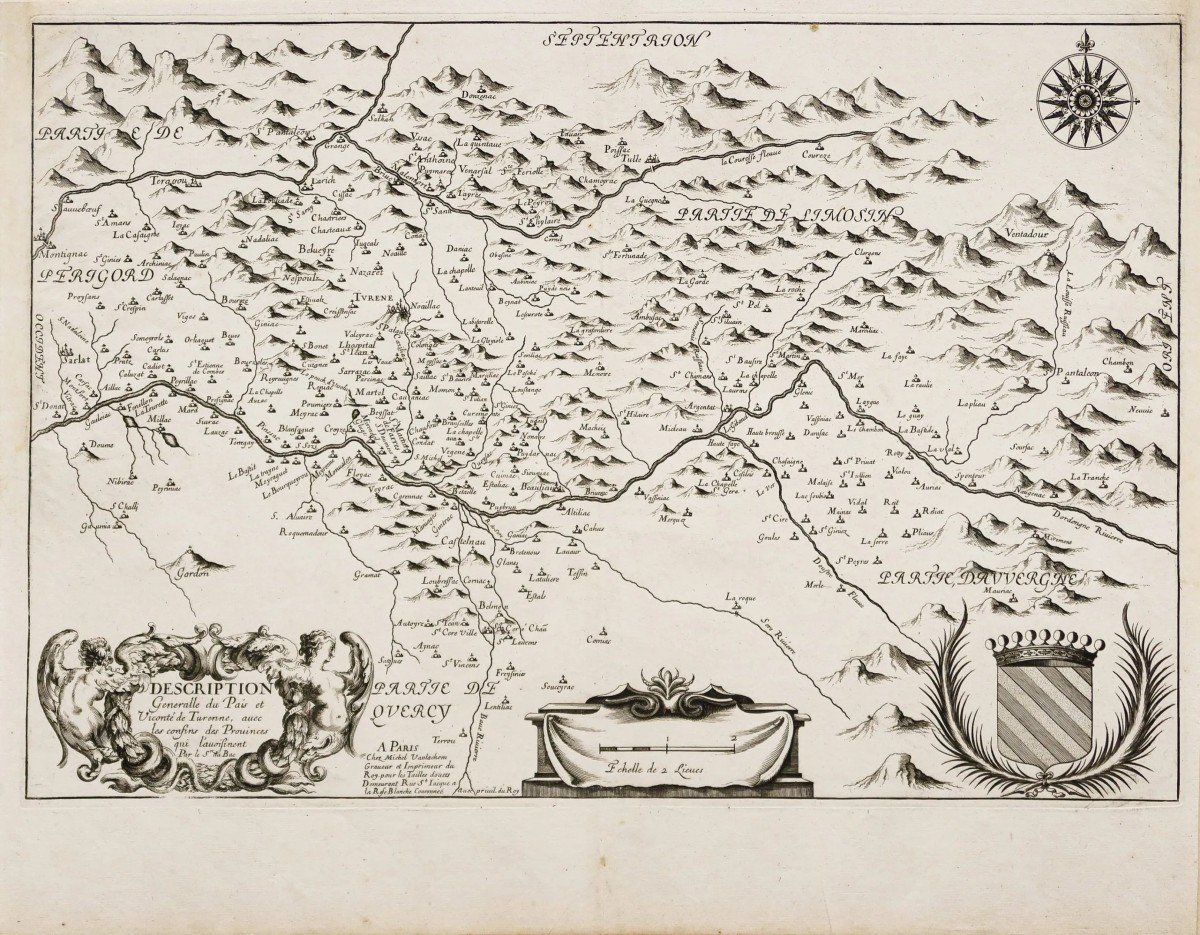 Carte Ancienne – Auvergne & Périgord-photo-4