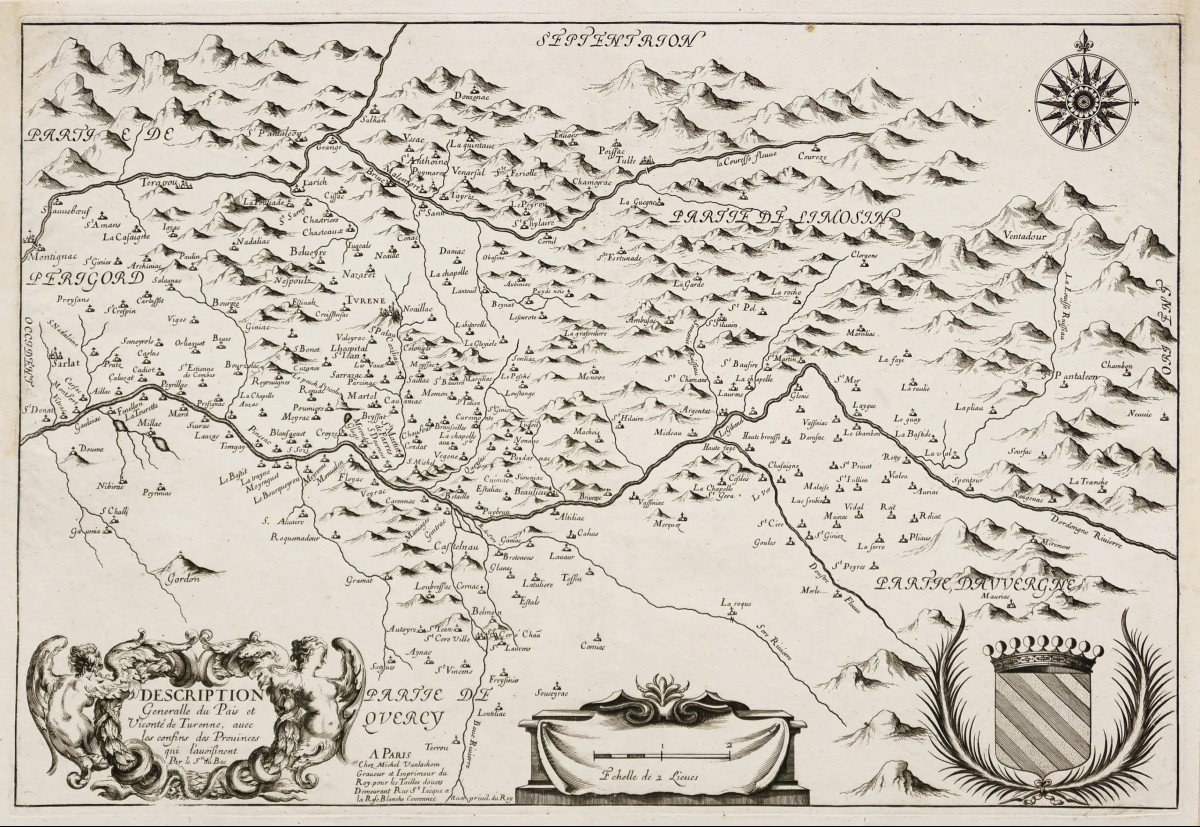 Carte Ancienne – Auvergne & Périgord