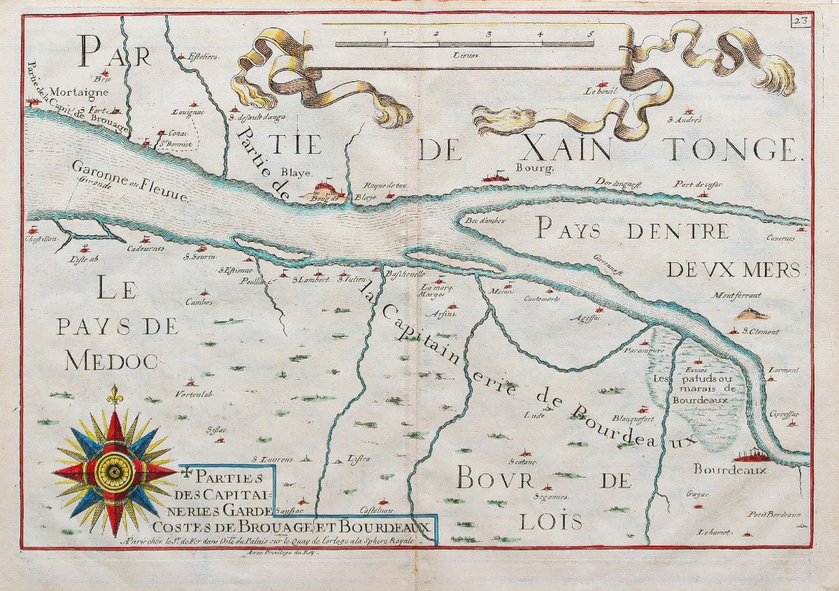 Bordeaux & Medoc Marine Map