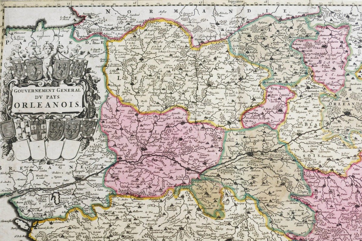 Carte Géographique Ancienne D’orléanois-photo-4
