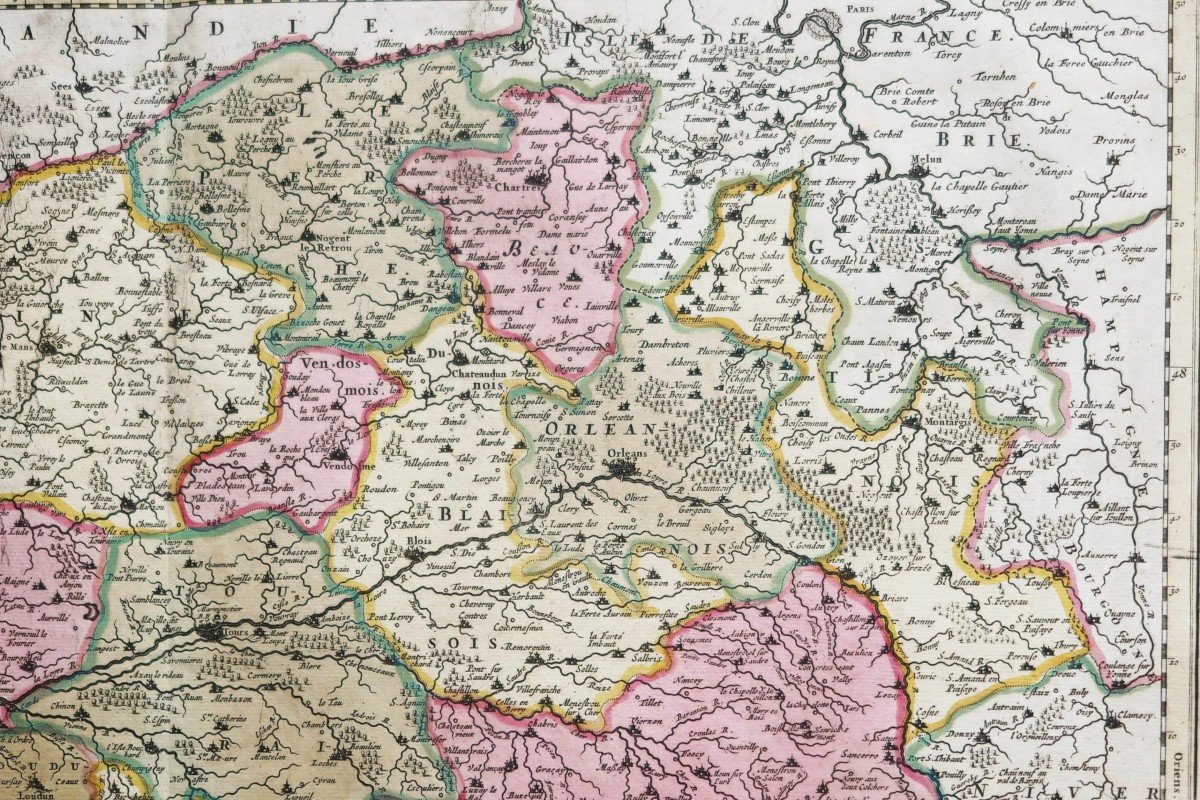 Carte Géographique Ancienne D’orléanois-photo-1