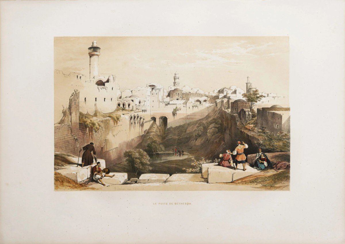 Lithographie Ancienne – Israël-photo-2