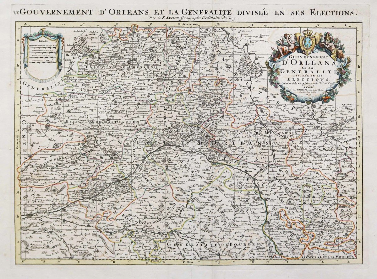 Carte Géographique Ancienne – Orléans