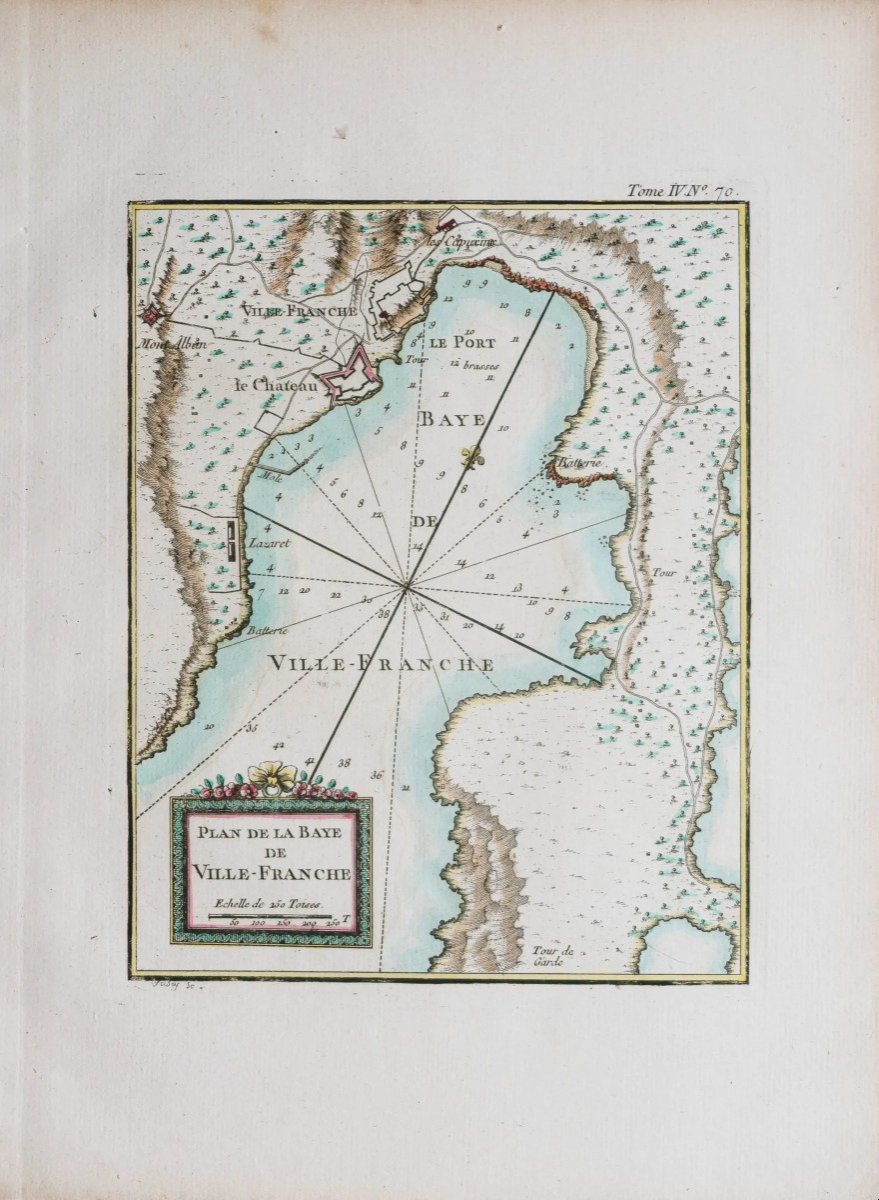 Old Plan And Bay Of Villefranche-photo-2