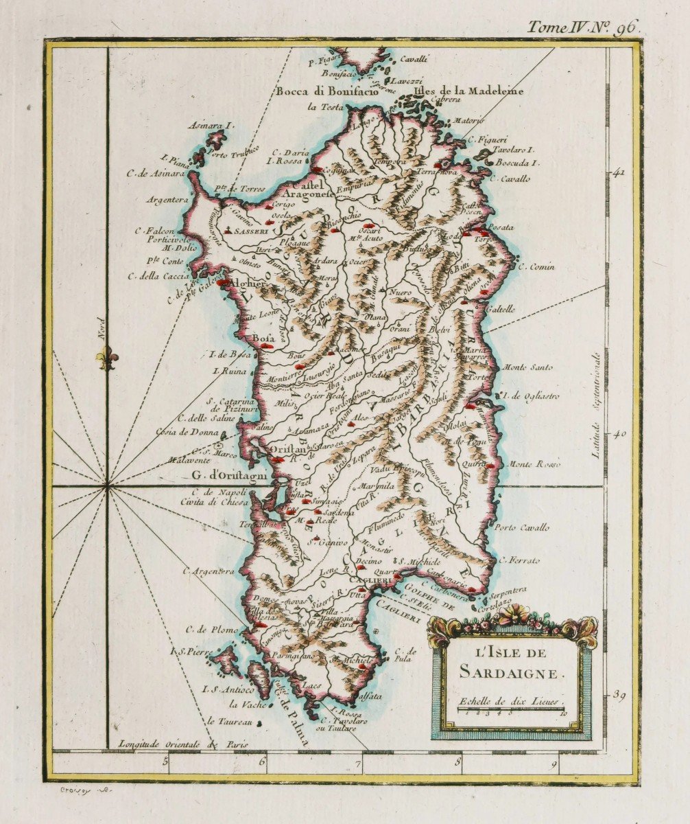 Carte Marine Ancienne – Sardaigne