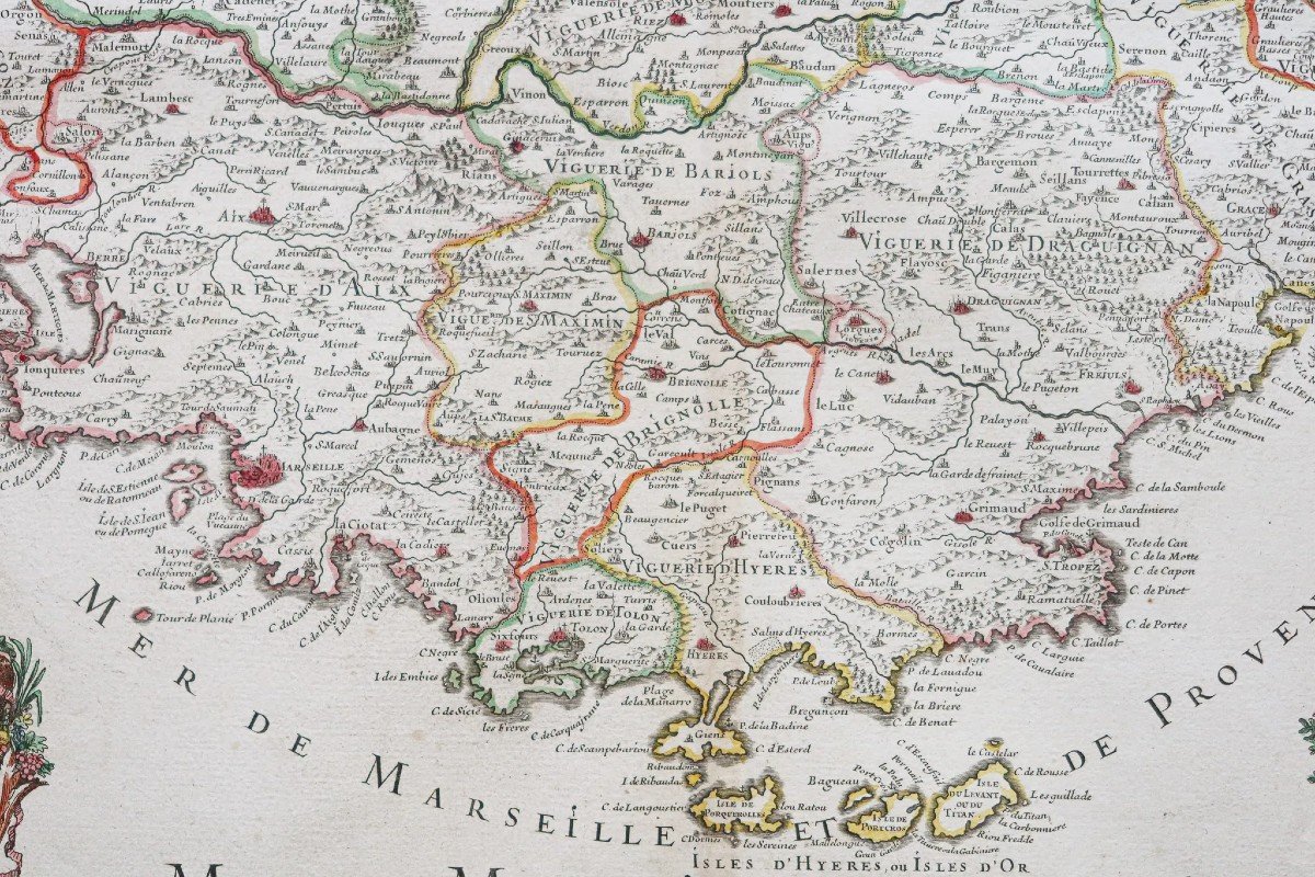 Old Geographical Map Of Provence-photo-3
