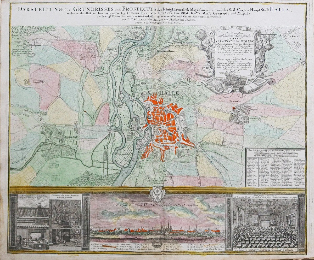 Plan Ancien De Halle – Allemagne