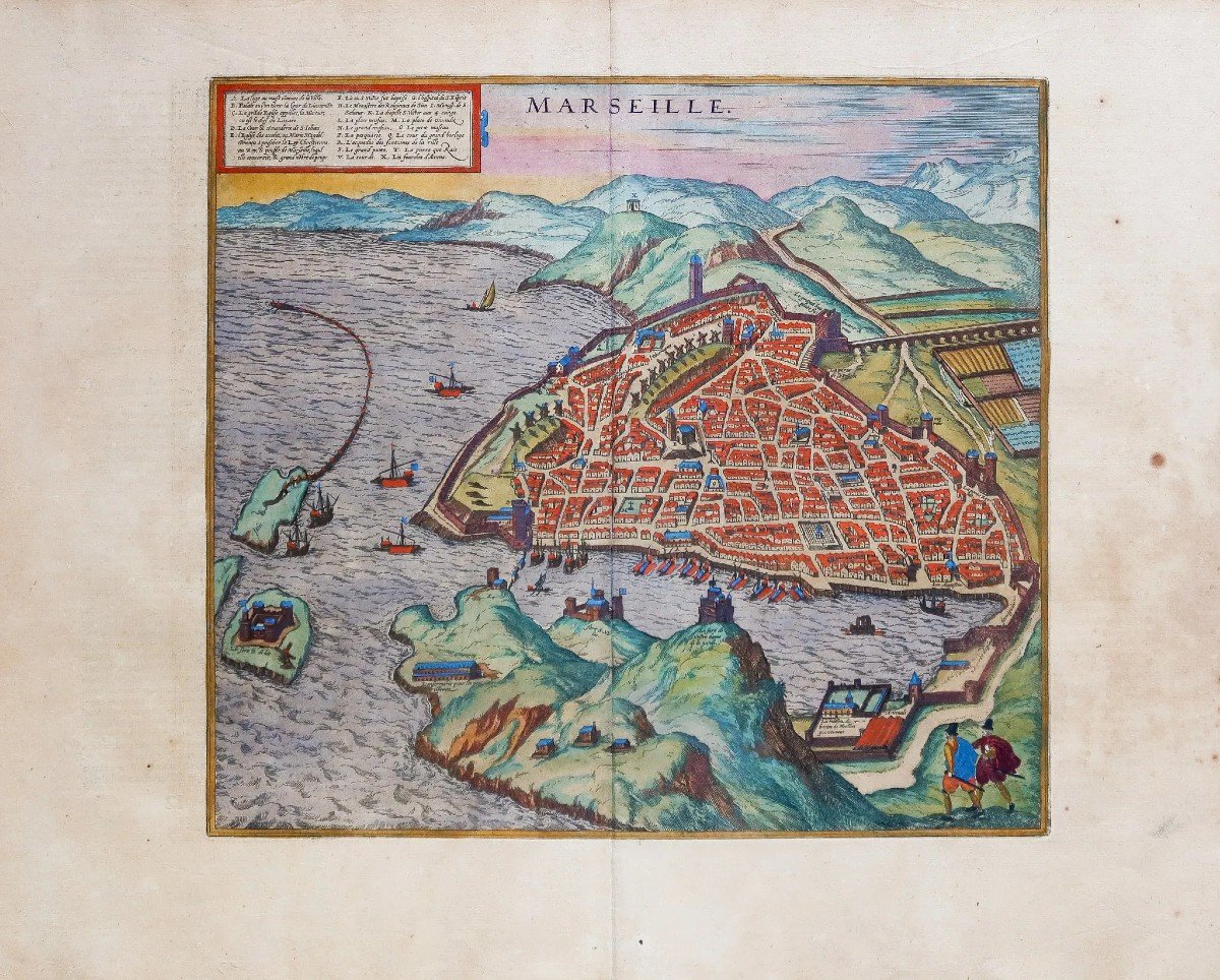 Old Map Of The City Of Marseille-photo-2