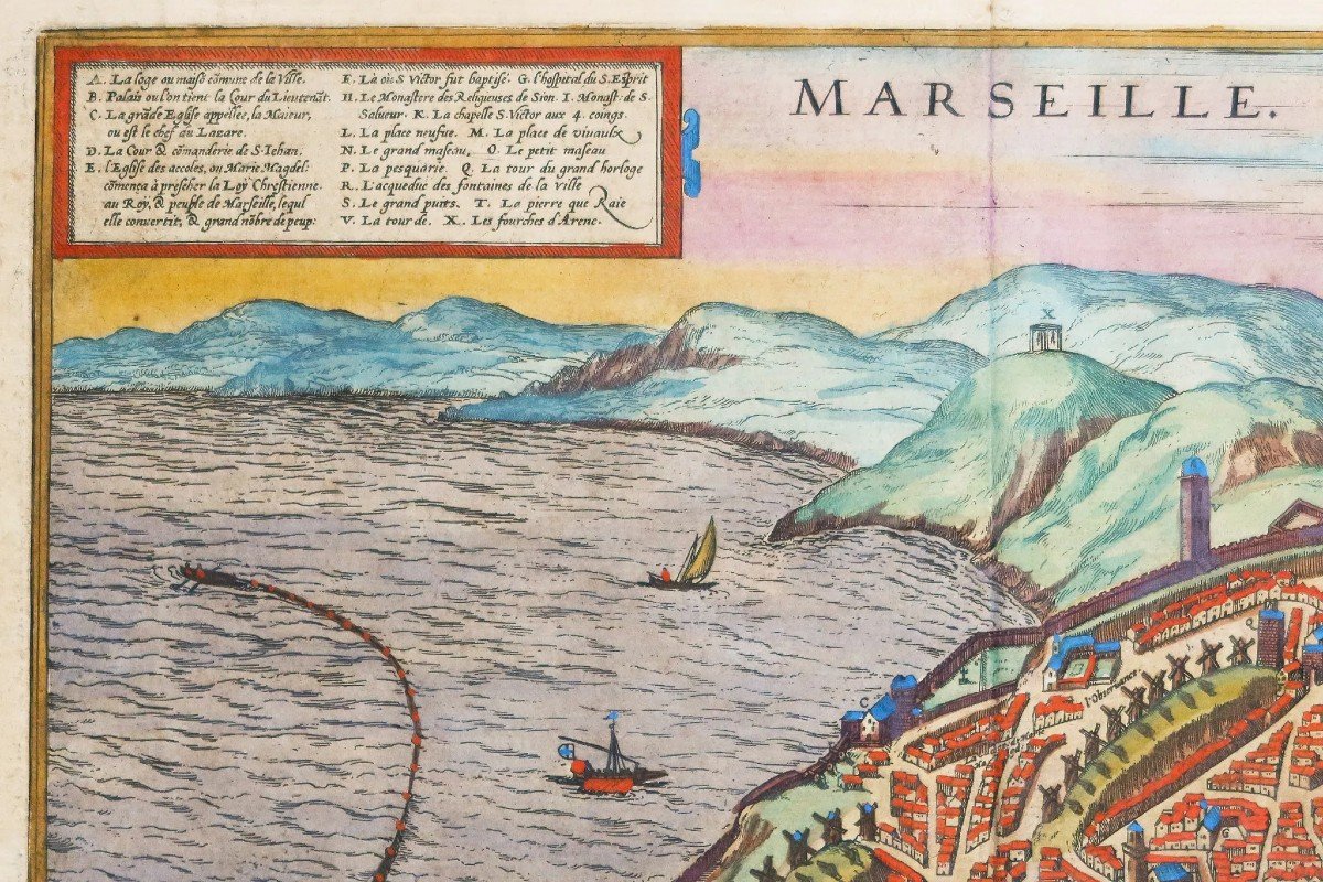 Old Map Of The City Of Marseille-photo-3