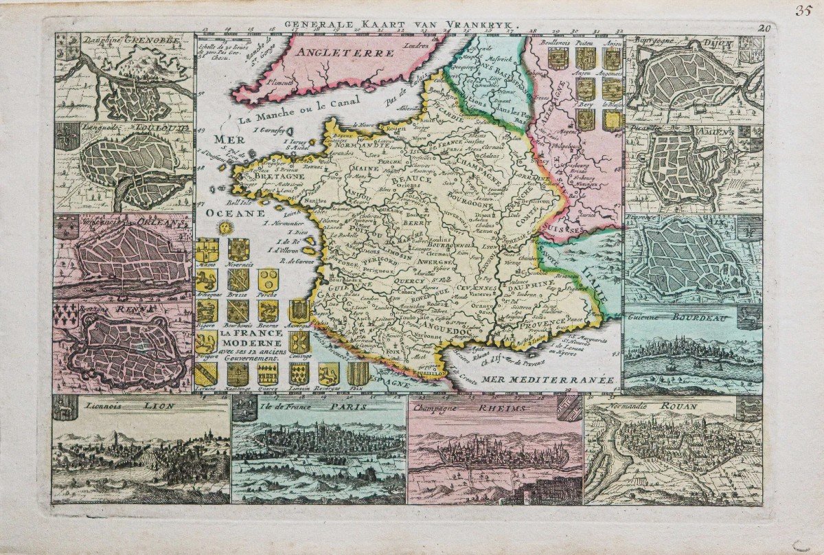 Old Geographical Map Of France-photo-2