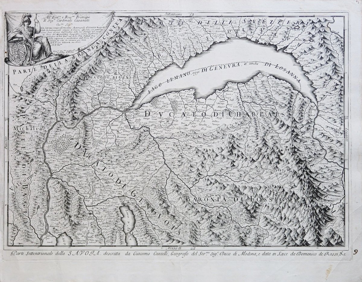 Old Geographical Map Of Savoie-photo-2
