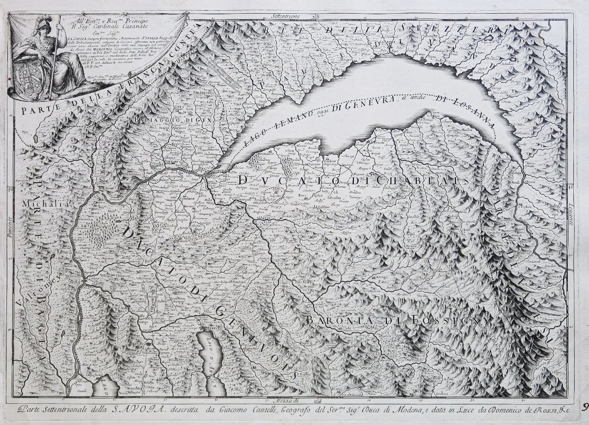 Old Geographical Map Of Savoie
