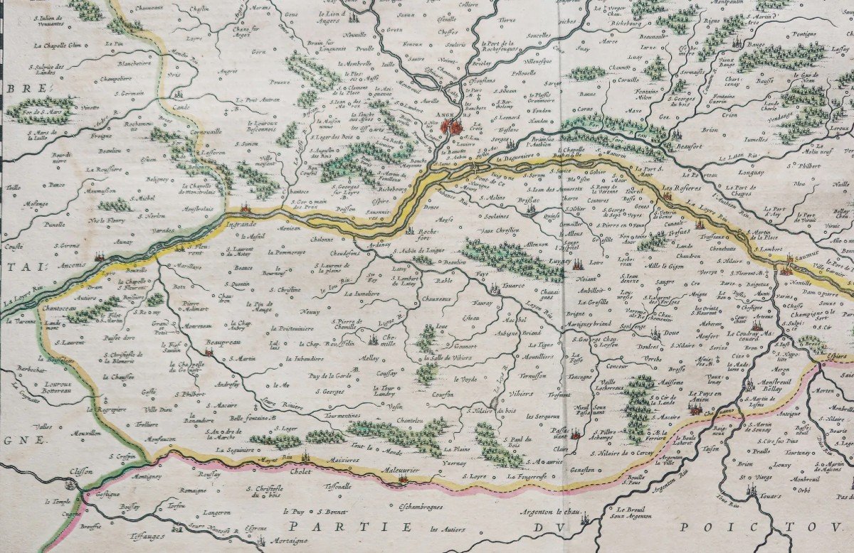 Carte Géographique Ancienne D’anjou-photo-3