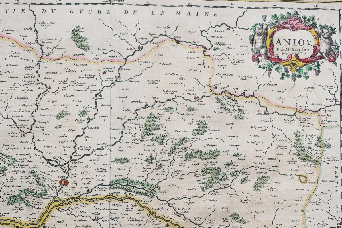 Carte Géographique Ancienne D’anjou-photo-4