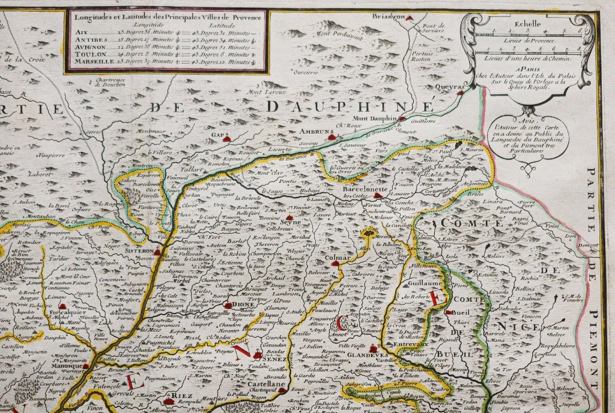 Carte Géographique Ancienne De Provence-photo-1