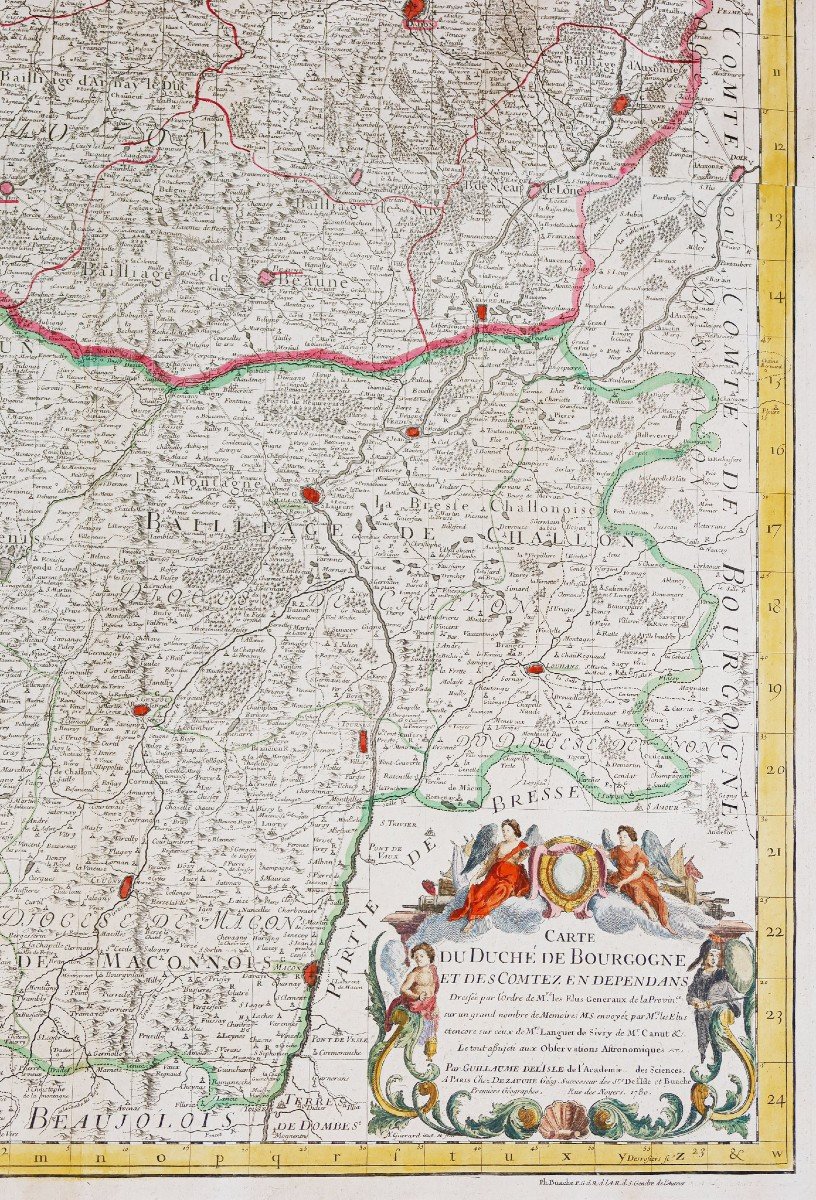 Old Geographical Map – Duchy Of Burgundy-photo-2