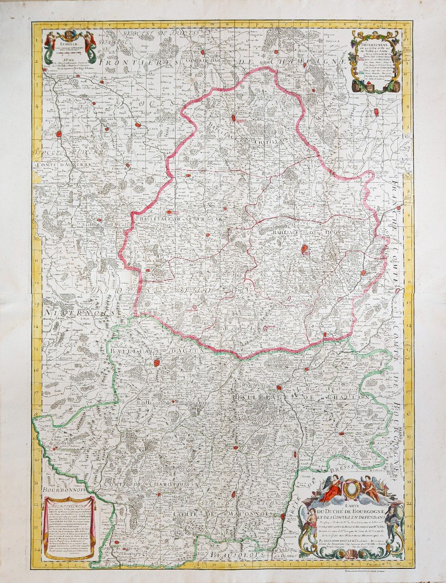 Old Geographical Map – Duchy Of Burgundy-photo-1